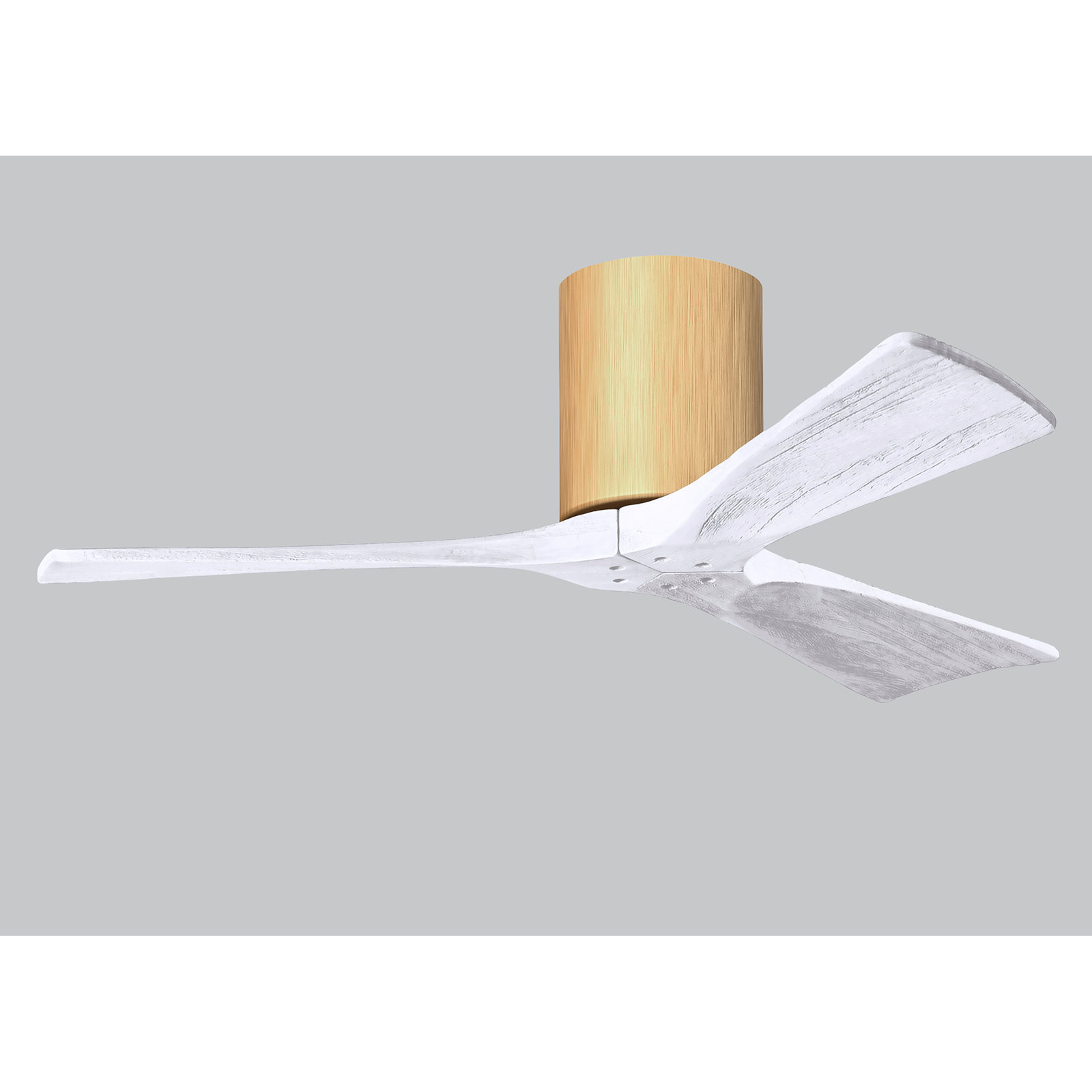 Olivier 3 Blade Ceiling Fan, Matte White, Light Maple, 42"