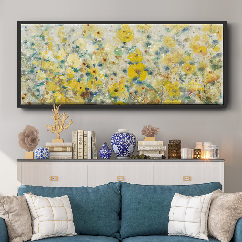 «Cheerful Garden II», toile encadrée, H 20 po x l 50 po