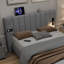 Upholstered Velvet Bed Frame-163103611