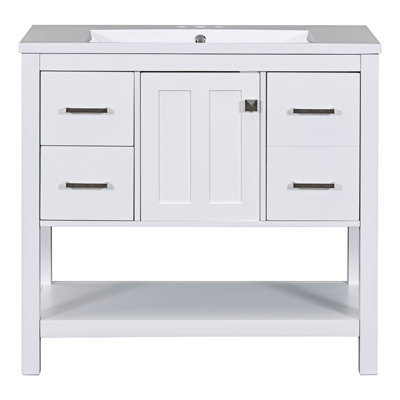 35.4 " Single Bathroom Vanity Base