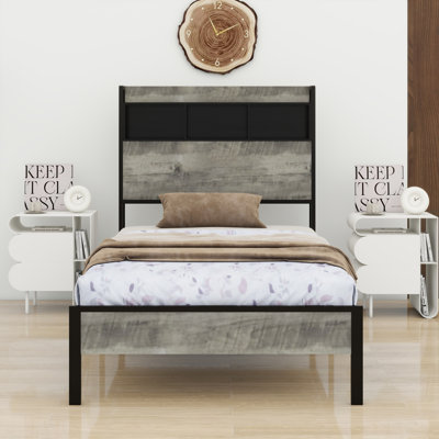 Lit plateforme avec rangement et accessoires