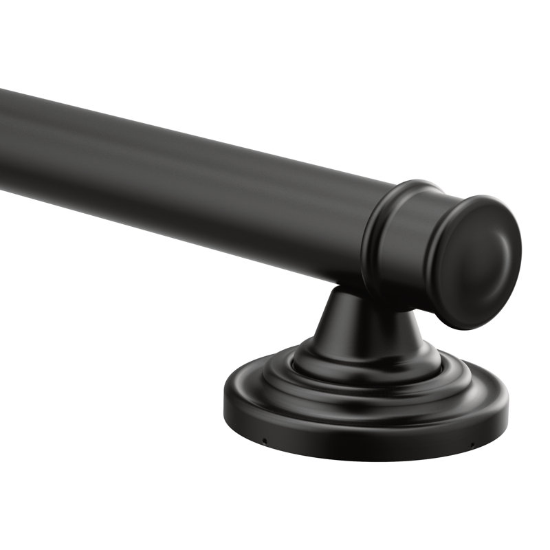 Barre d'appui de salle de bain Belfield, H 3,25 po x l 14 po x P 2,87 po, Noir mat