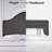 Solid Wood Bed Frame with Upholstered Headboard, Modern Design, No Box Spring Needed-1108145655-1108145654