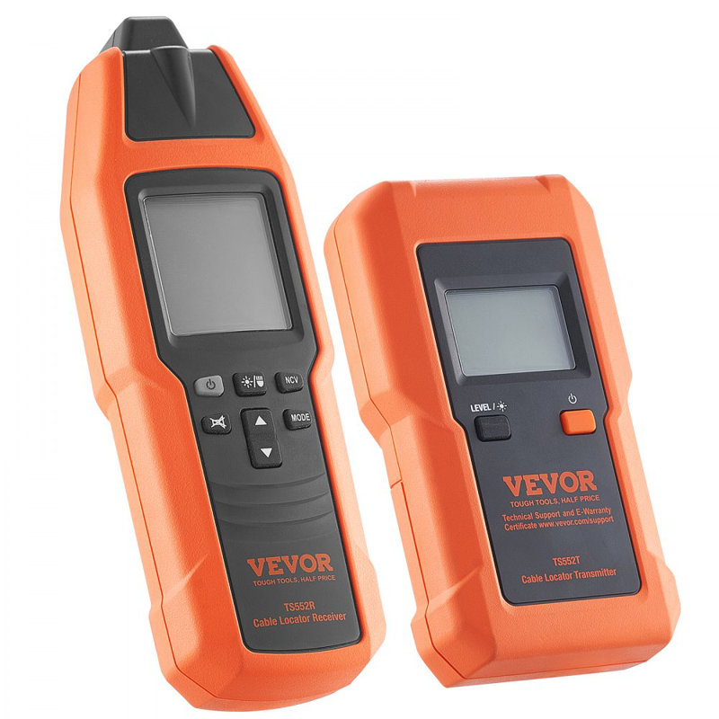 Repérage de câbles sous terre, 3 pi maximum Profondeur de détection, détecteur de rupture de fil de 12 à 600 V (NCV), longueur de détection maximale de 6561 pi pour les circuits électriques