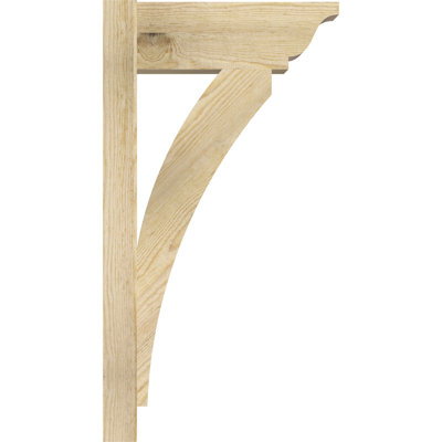 8"W x 14"D x 26"H Thorton Traditional Rough Sawn Outlooker, Douglas Fir