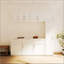 Armoire de rangement murale empilable, blanche, avec étagères et portes amovibles pour une organisation efficace