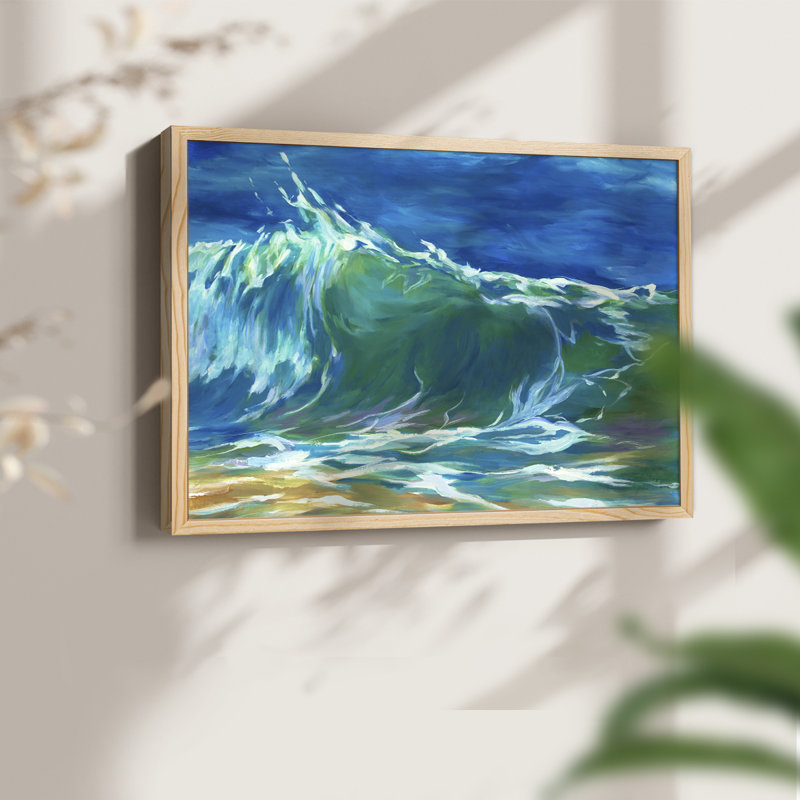 Green Flash -Framed Print - Restickable, 8" H x 10" W, Natural