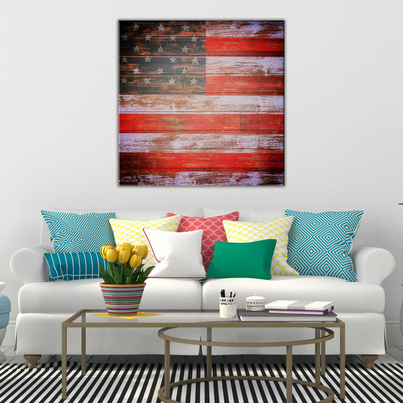 Liberté, États-Unis, impression sur toile tendue, H 36 po x l 36 po x P 1,5 po