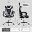 Fauteuil de jeu avec repose-pieds, fauteuil de jeu à haut dossier