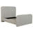 Upholstered Panel Bed Grey-976060751