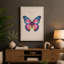Symmetrical Butterfly Botanical - Wrapped Canvas-1409211849-1409211860