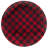 Red Buffalo Plaid 2pc Platter Set