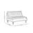 Mid-Century Modern Fabric Living Sofa
