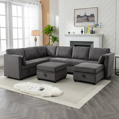 Calkins Upholstered Sofa Sectional