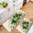 Eucalyptus Leaf Kitchen Mats for Kitchen Bathroom, 2 PC, Green