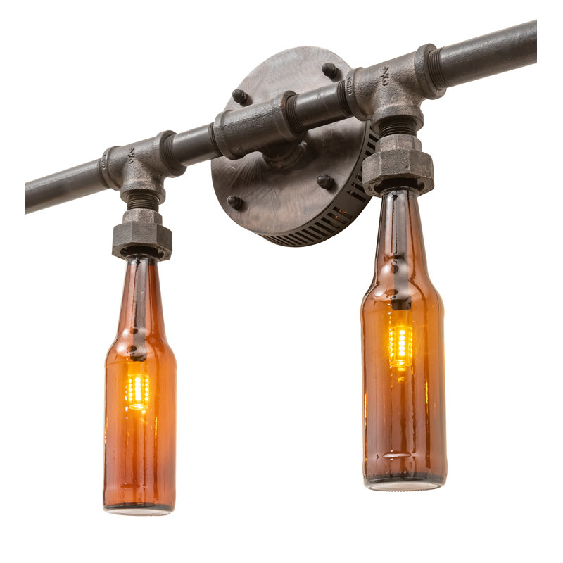 Ensemble de meuble-lavabo 6 lumières en bronze intemporel Pipedream