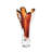 Iris Vase-Dark Amber-Sm-101946647