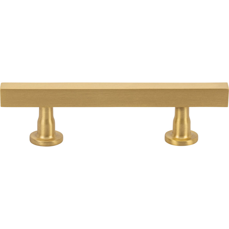 Dante Bar Pull, Satin Brass, 3 3/4"