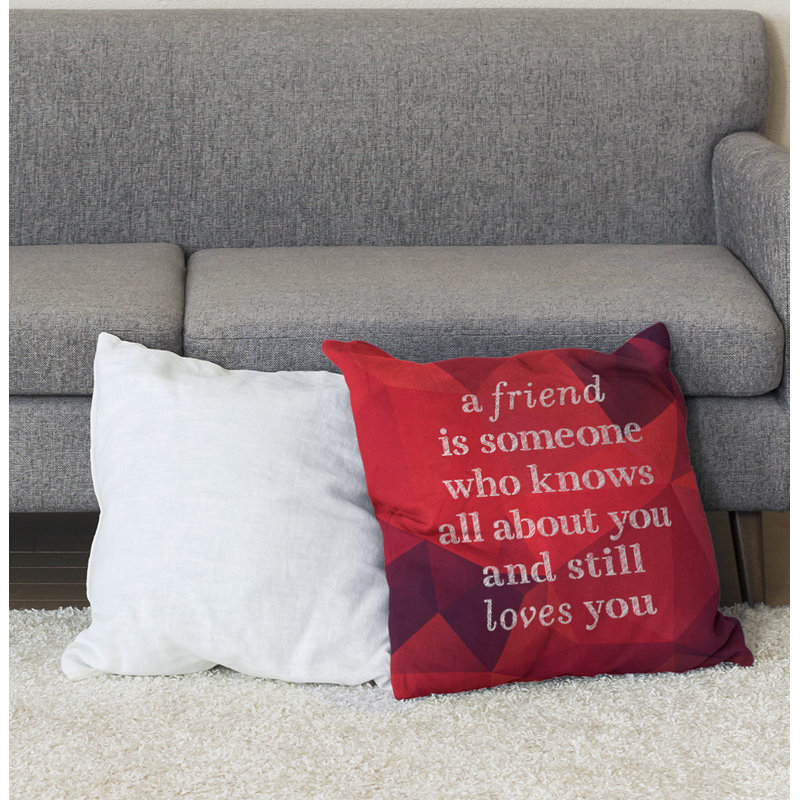 Coussin de sol pierres précieuses Love & Friendship, 40 po x 40 po, Rubis