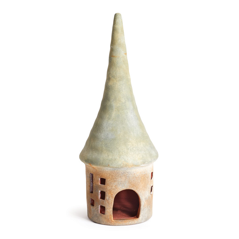 Grande lanterne de table en céramique 20,9 po Snead Gnome House