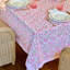 Beatrice Round Tablecloth - Pink And Green-2131737666