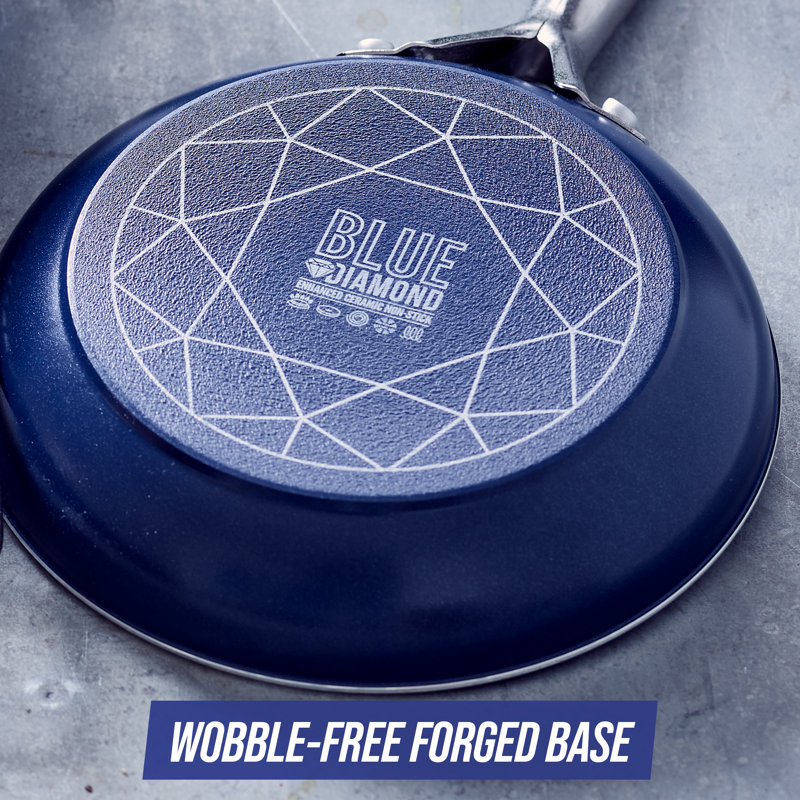 Blue Diamond 9.5" & 11" Nonstick Ceramic Frypan Set