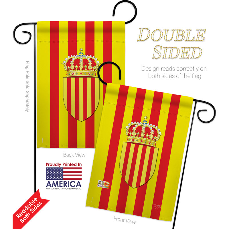 Double Sided 18.5'' H x 13'' W Polyester Flag Set