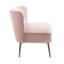 Delmon Velvet Loveseat with Gold Chrome Legs-2143574495