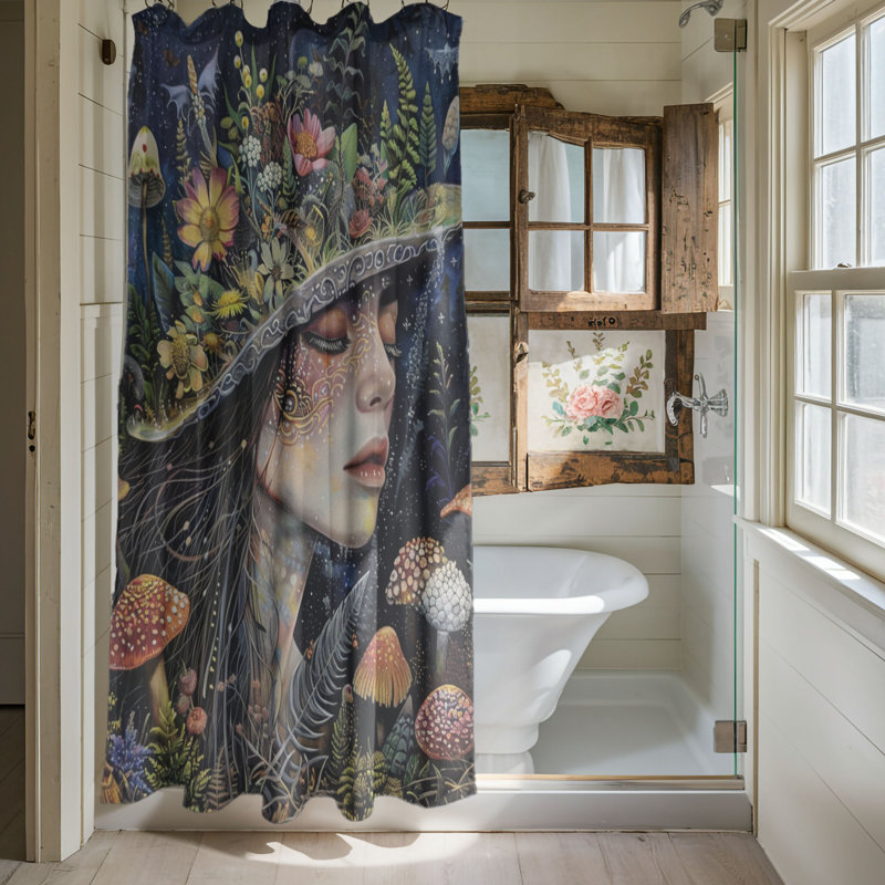 Rideau de douche Liska, H 74 po x l 71 po