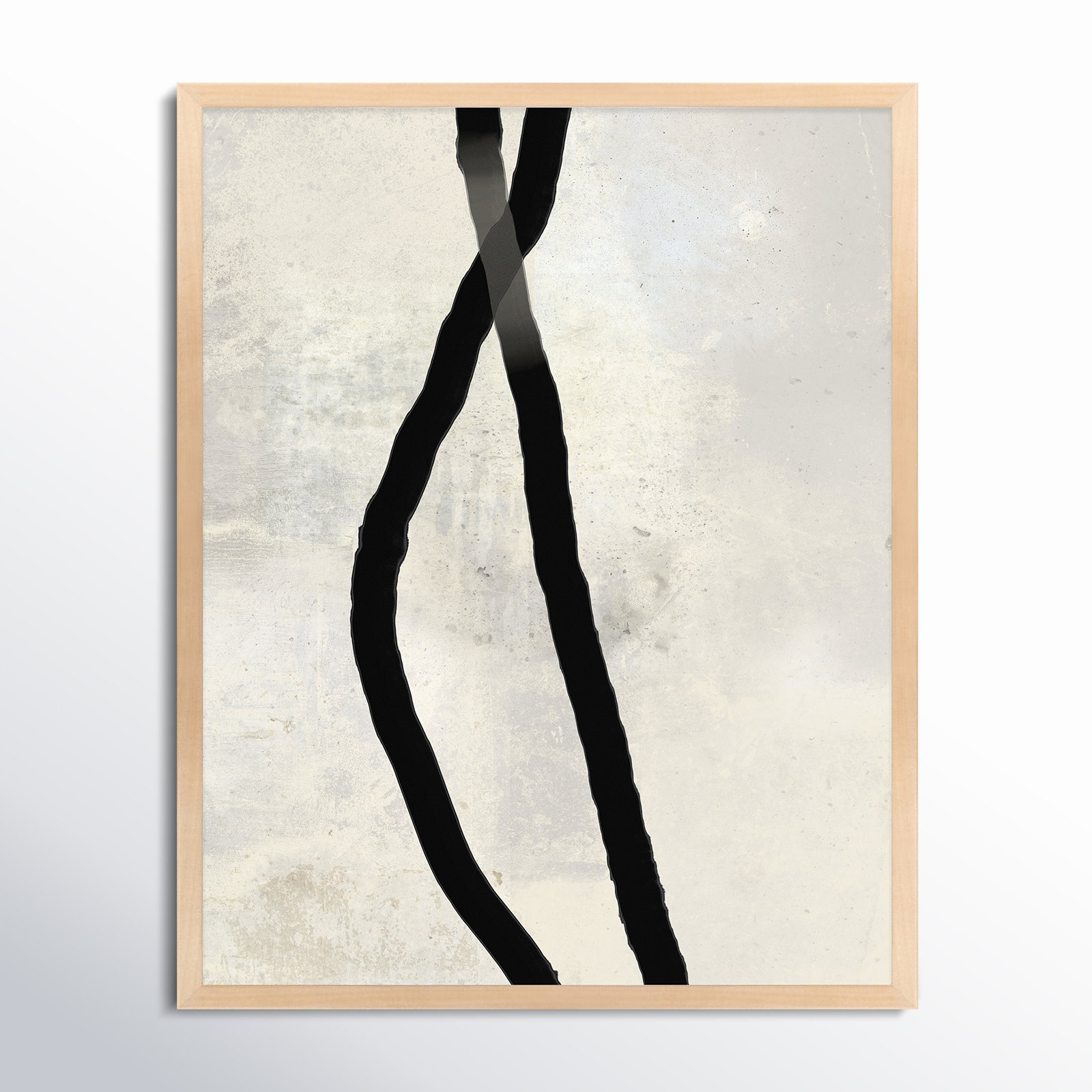 Black Rope 4 by Jacques Pilon, Brown, 20" H x 16" W x 1.25" D