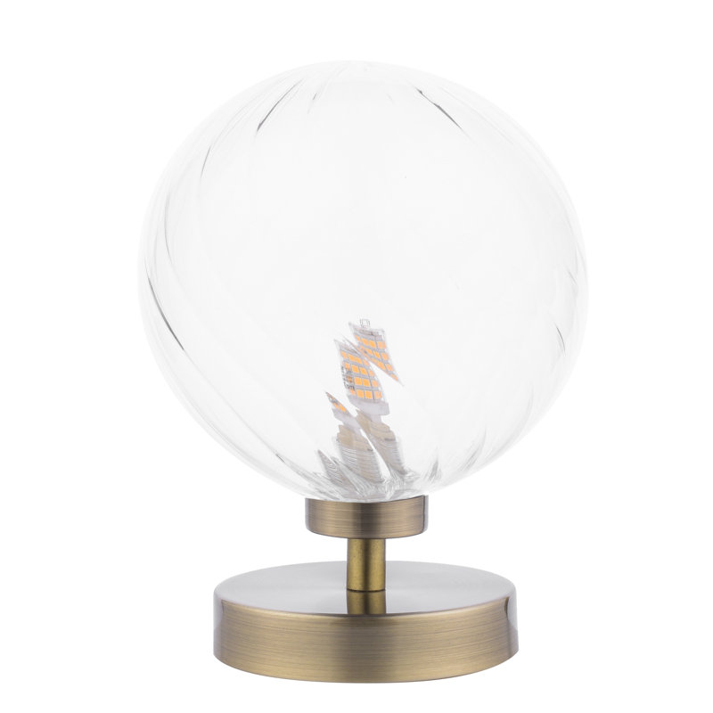 Metal Table Lamp Lamp, 21 cm H x 15 cm W x 15 cm D, Brass