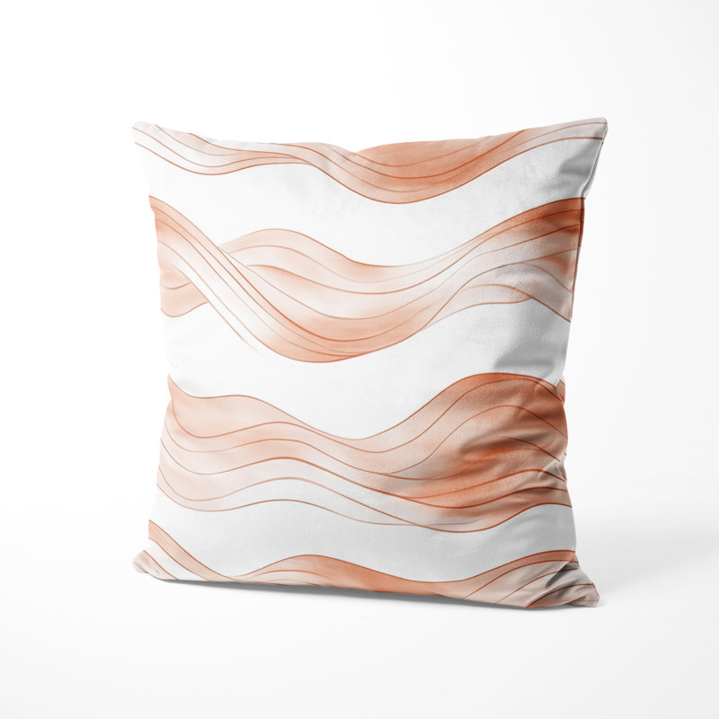 Coussin abstrait - Coussin imprimé Terra, H 16 po x l 16 po