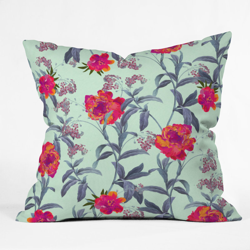 Coussin décoratif intérieur/extérieur en fleur