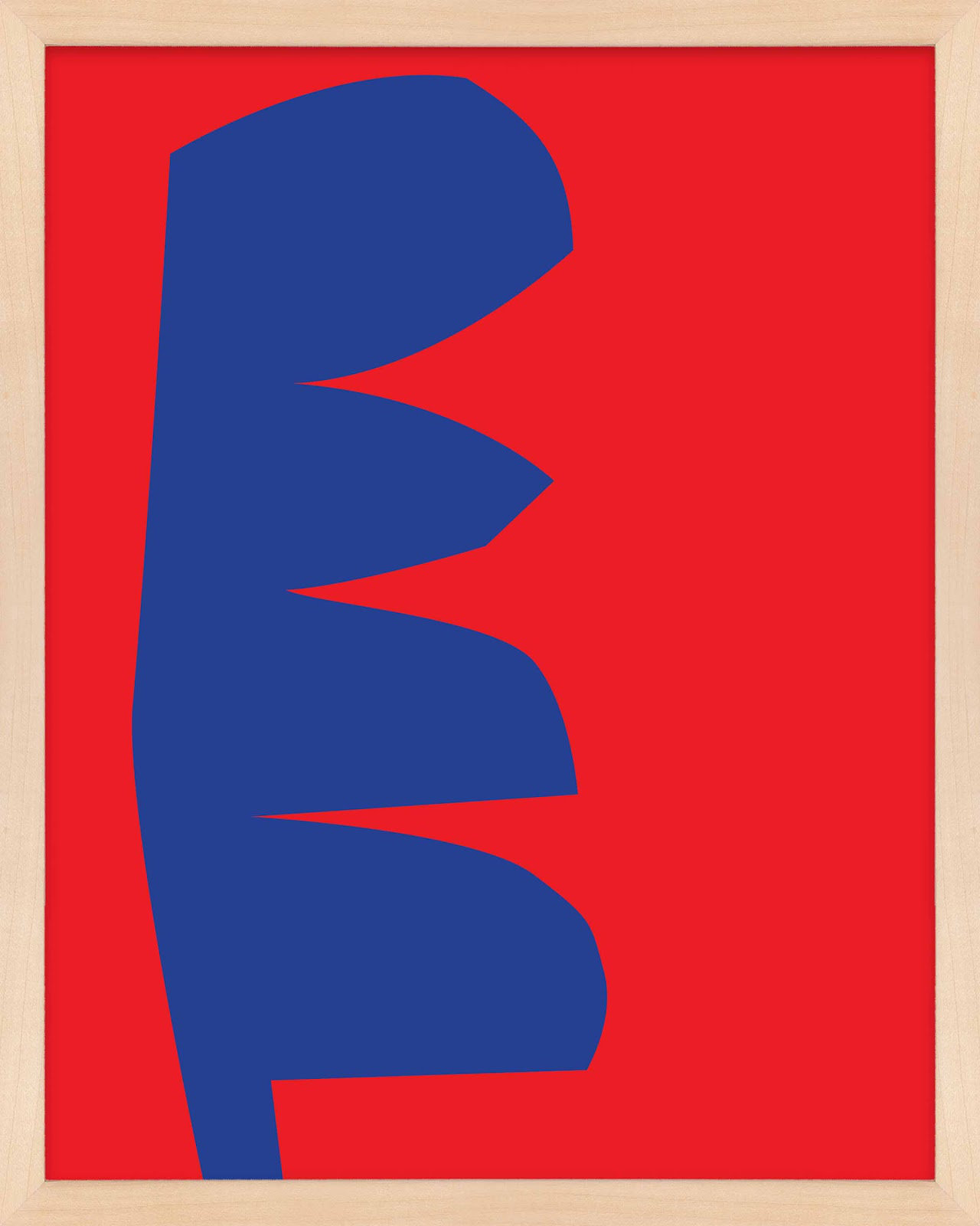 Avida "Process 3" Print by Michael Kempen, 50" H x 40" W x 1.25" D, Maple