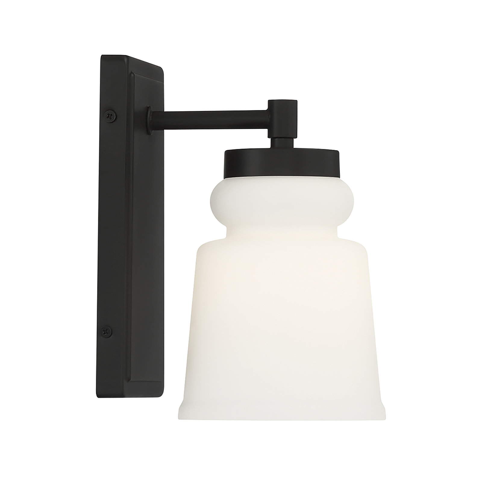 Grosseto Single Light Dimmable Armed Sconce, Black