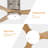 AuraVista 52" Modern 3-Blade Ceiling Fan with Light Kit & Remote Control – Flush Mount for Sleek, Space-Saving Design-123818170-123818173