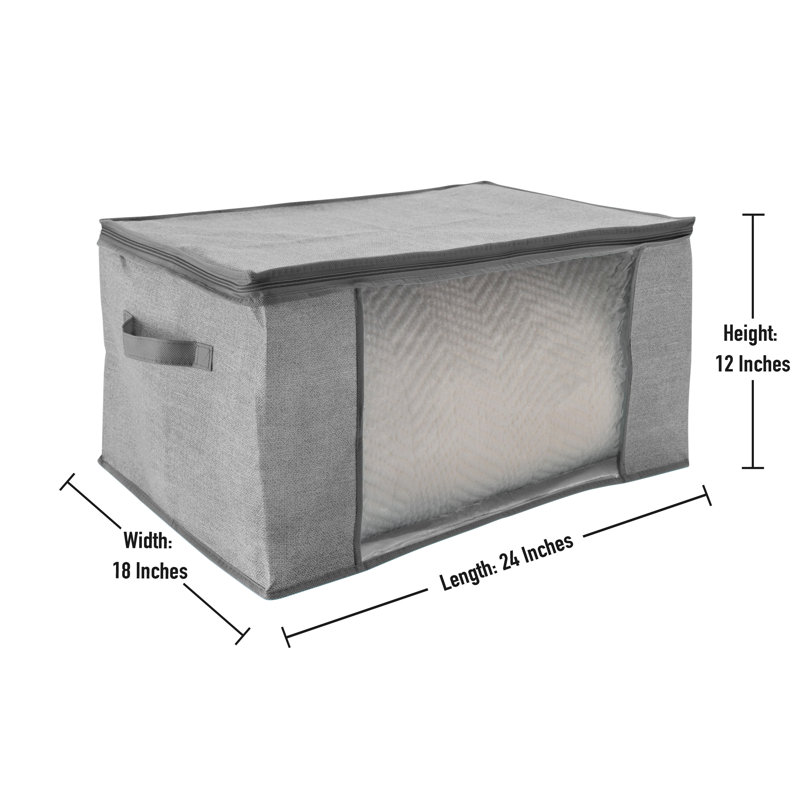 Rangement en plastique sous le lit, Gris