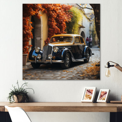 «1960 Car Old Car In England», reproduction sur toile