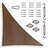 Colourtree Triangle Sun Shade Sail with Installation Hardware Kit-91533379-58148947