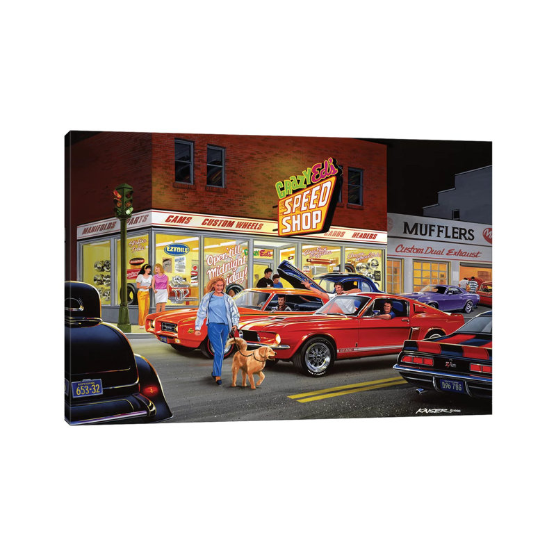 Crazy Ed's by Bruce Kaiser - Wrapped Canvas Gallery-Wrapped Canvas Giclée, 152.5 cm H x 101.5 cm W