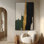 Très grand art mural imprimé sur toile - Abstrait moderne avec accents vert émeraude et noir pour le salon ou la chambre à coucher - «Assemblage requis du cadre (cadre non fini)»