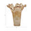 Vase décoratif en verre évasé avec rebord ondulé pour la décoration de table - Grand vase à fleurs pour bureau, présentation de table ou salon-514461671-514461672