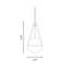 Luminaire suspendu 1 lumière Romo en chrome-1876406556