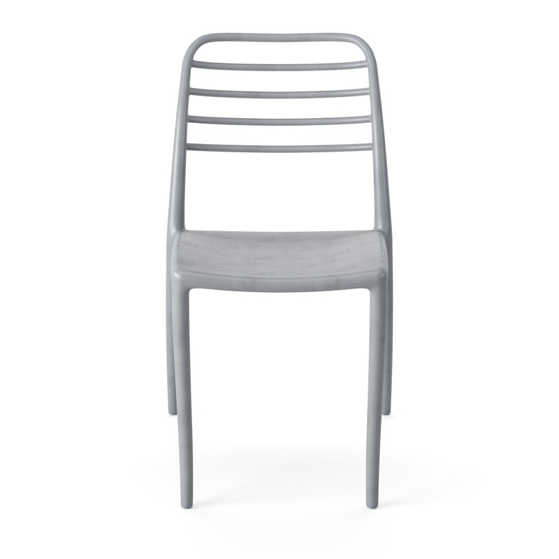 Damhnait 18'' H Stacking Side Chair, Light Grey
