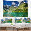 Photographie jour lumineux mountain lake tapestry-28483311