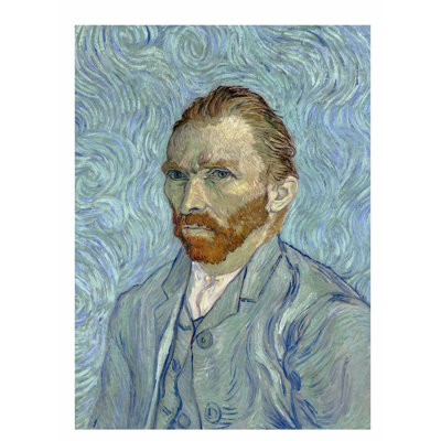 Autoportrait classique et figuratif de Vincent Van Gogh, reproduction d'art classique sans cadre