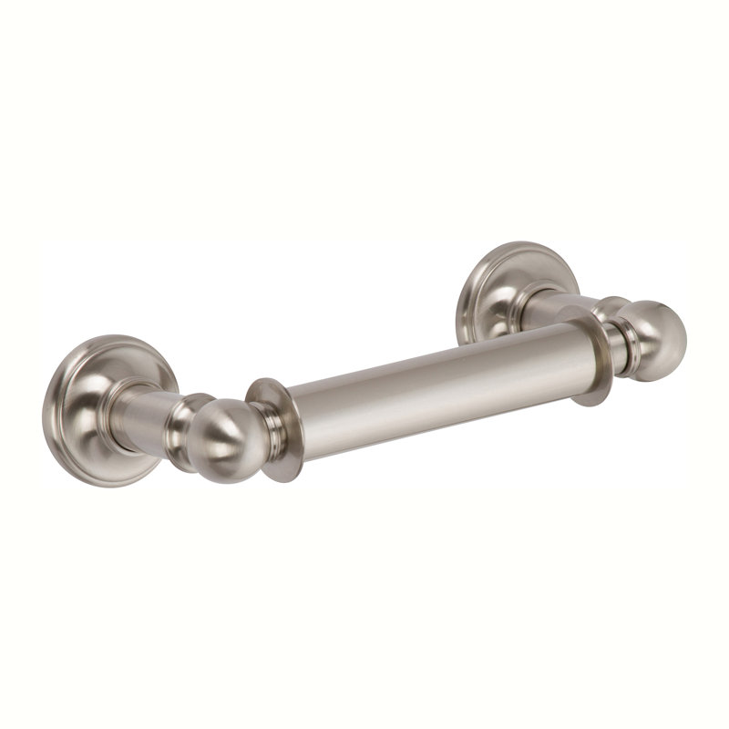 Columnar Double Post Toilet Paper Holder, Satin Nickel