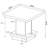 Square Pedestal End Table