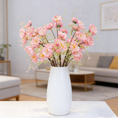 Ensemble de 10 simulations de mariage azalées, ensemble de photographie pour la maison 21,6 po Bouquet de bricolage à vapeur longue, fleurs artificielles en papillon, A3
