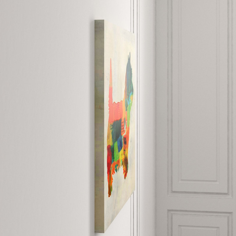 Colorful Hiking II Print by Isabella Burton, Glass Coat, 24" H x 24" W